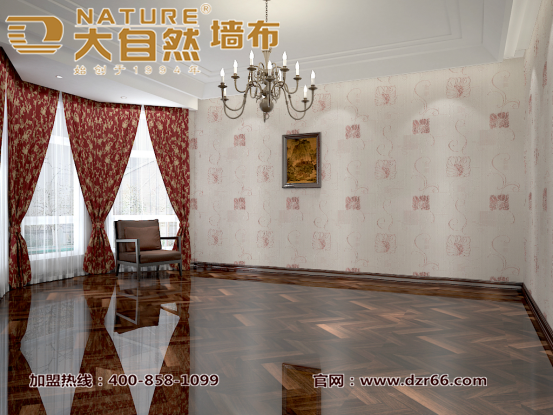 大自然墻布工裝效果圖