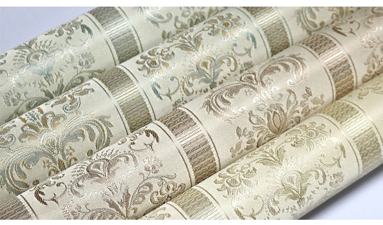防水防污環(huán)保無(wú)縫提花墻布